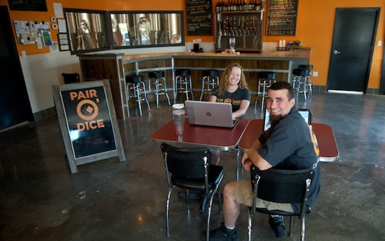 Pair O' Dice Brewing Company owners Julia and Ken Rosenthal.