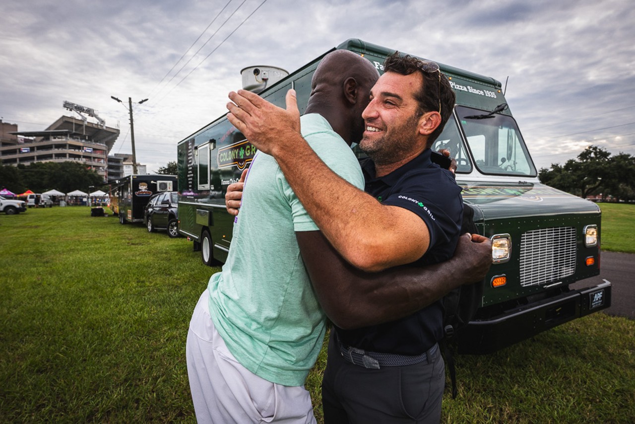 Photo: All the kids getting ready for back-to-school with Tampa’s WWE superstar Titus O’Neil