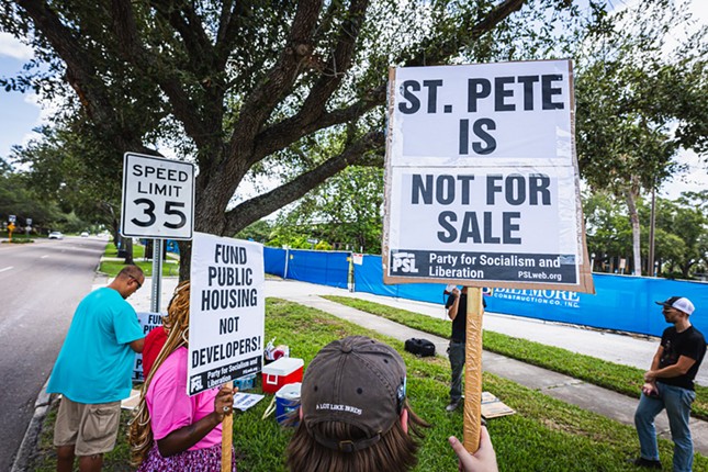 Photos: Activists protest proposed $17 million increase for St. Pete police