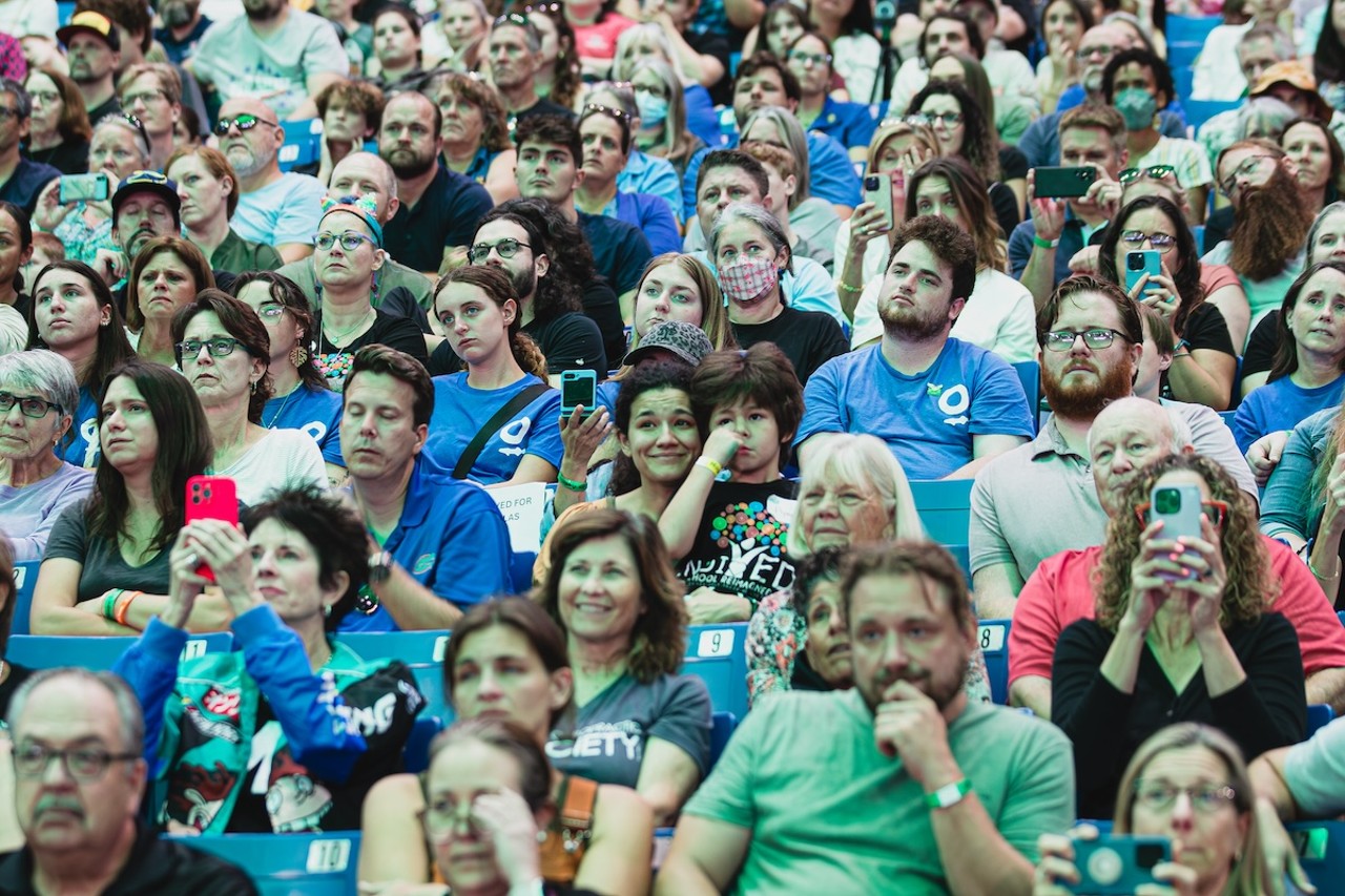 Photos: Dr. Jane Goodall takes the field, talks conservation, at St. Pete's Tropicana Field