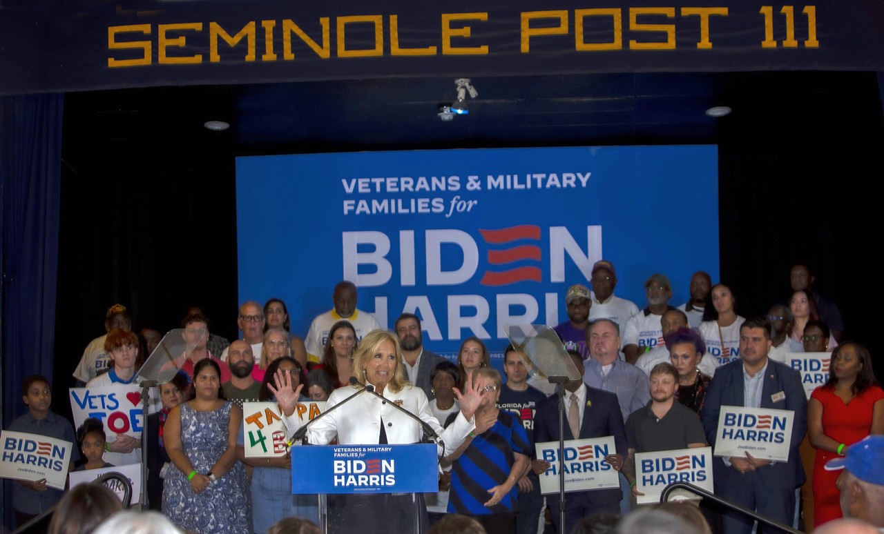 Photos: Everyone we saw when Jill Biden stopped by Tampa's American Legion Seminole Post 111