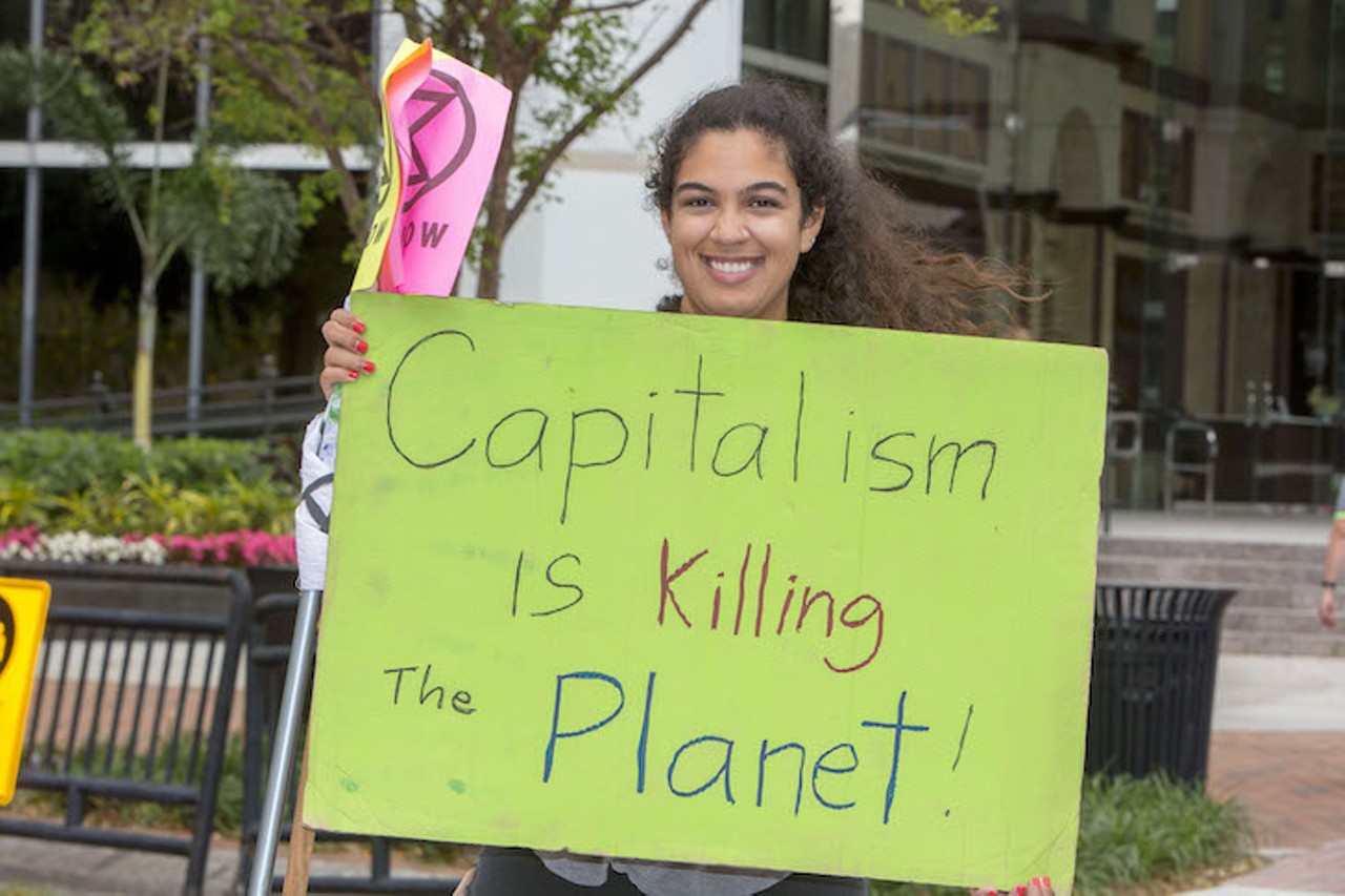 Photos from Extinction Rebellion's Tampa Bay climate protests