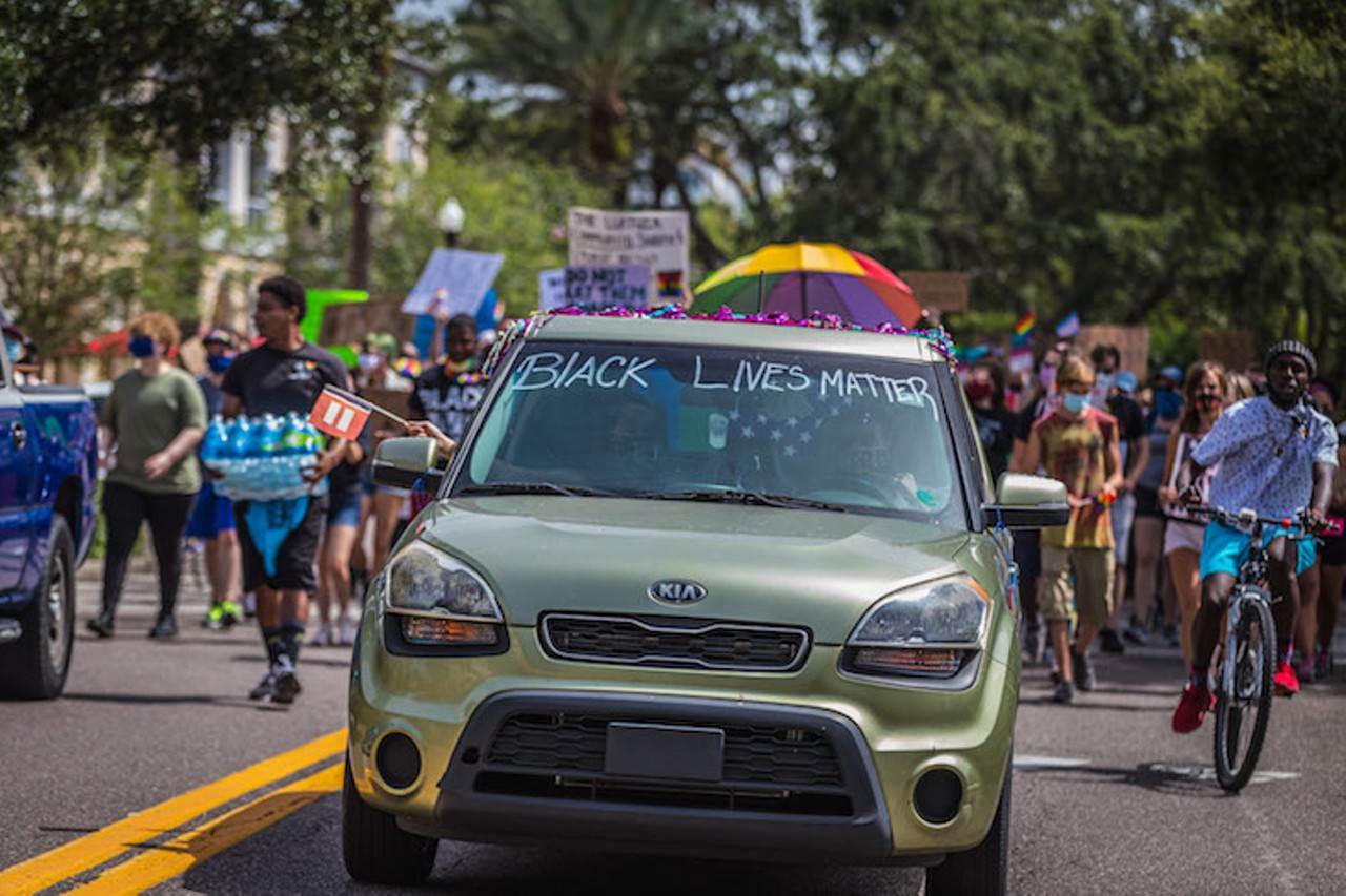 Photos from last weekend's Black Lives Matter and Pride marches in St. Petersburg