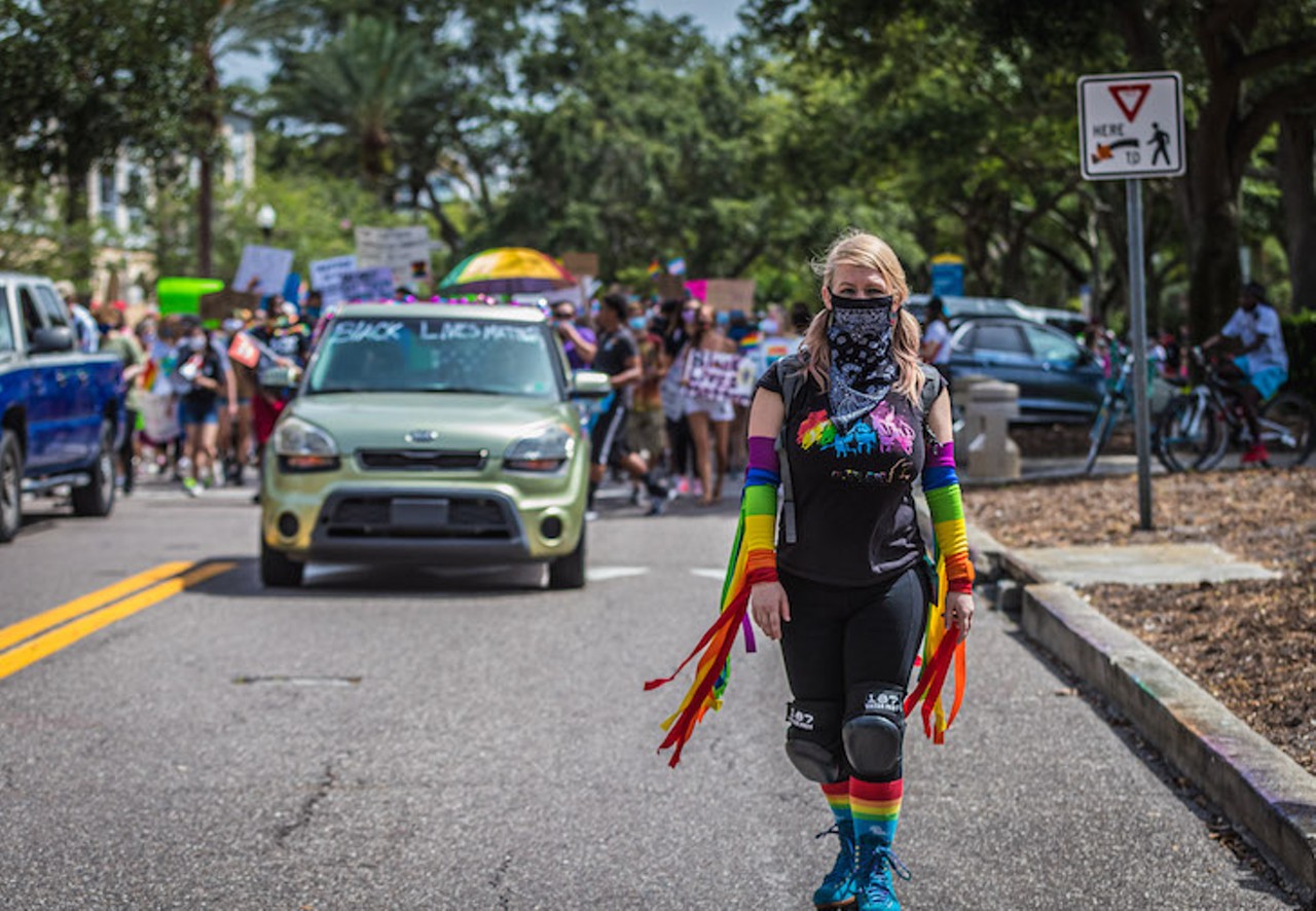 Photos from last weekend's Black Lives Matter and Pride marches in St. Petersburg