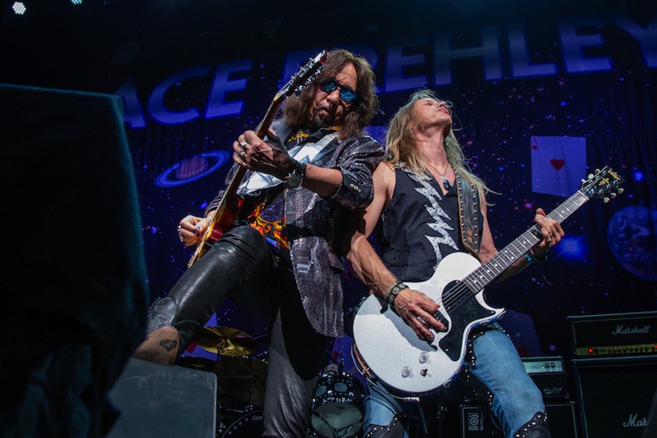 Photos of Alice Cooper and Ace Frehley playing Tampa's MidFlorida Credit Union Amphitheatre