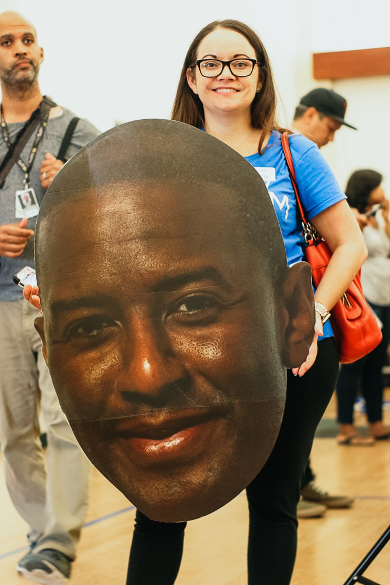Andrew Gillum supporters at Al Lopez Park in Tampa, Florida on October 27, 2018.