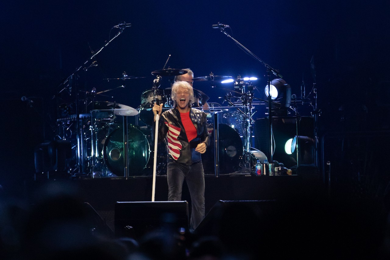 Photos of Bon Jovi playing Tampa's Amalie Arena last Friday