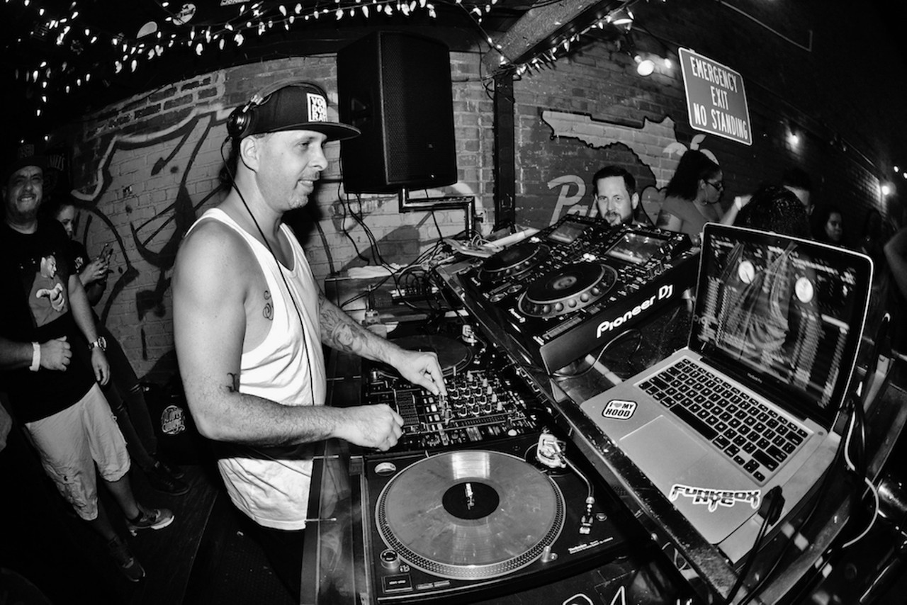 Photos of hip-hop icon Tony Touch going all-house for Ol' Dirty Sundays at Tampa's Crowbar