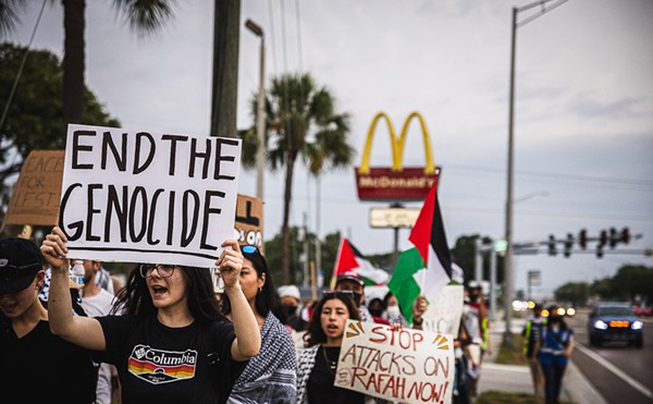 Photos: Pro-Palestine activists bring ‘hands off Rafah’ protest to Tampa’s MacDill Air Force Base