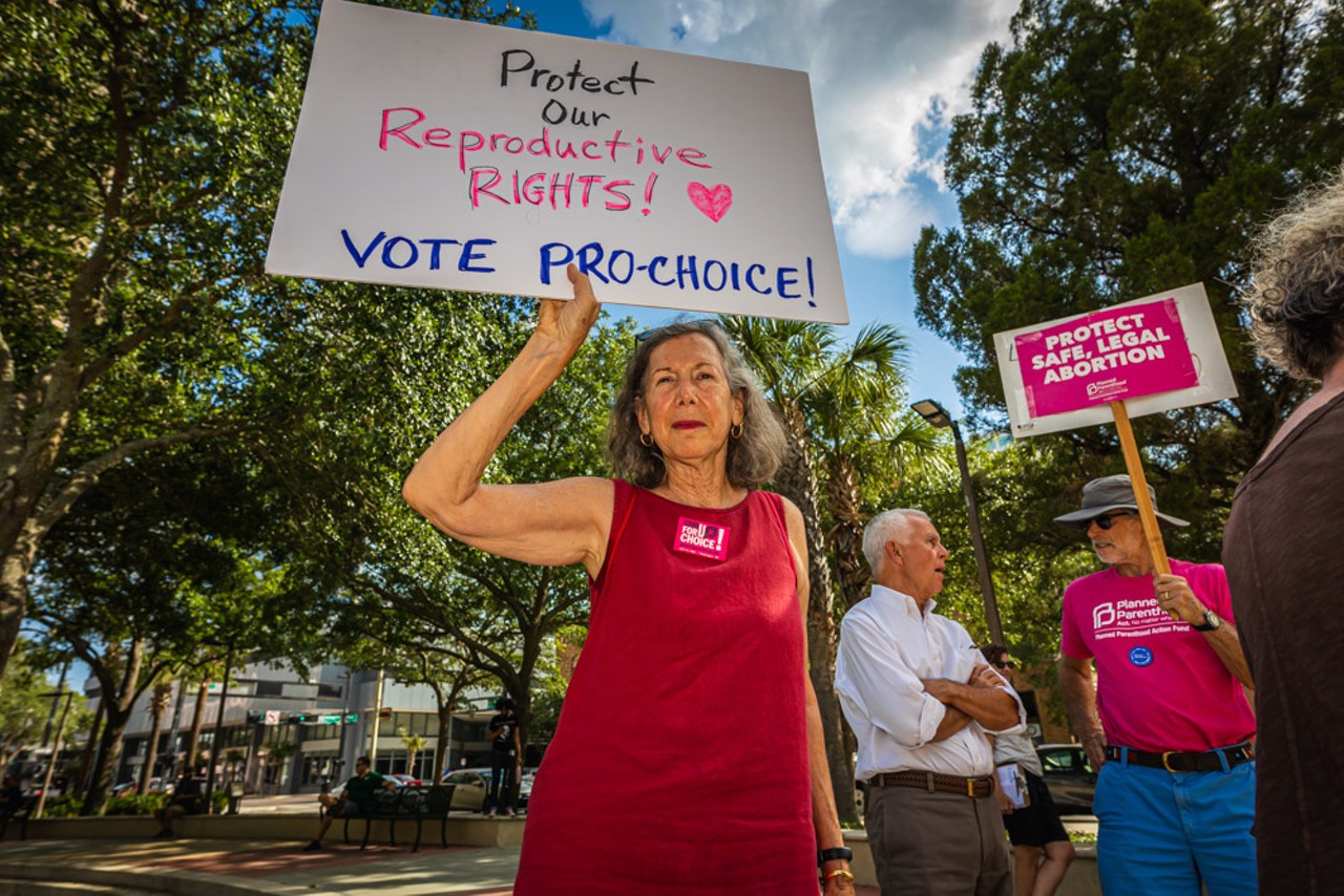 Photos: Tampa abortion advocates hold 'Bans Off Our Bodies' protest following leaked SCOTUS ruling