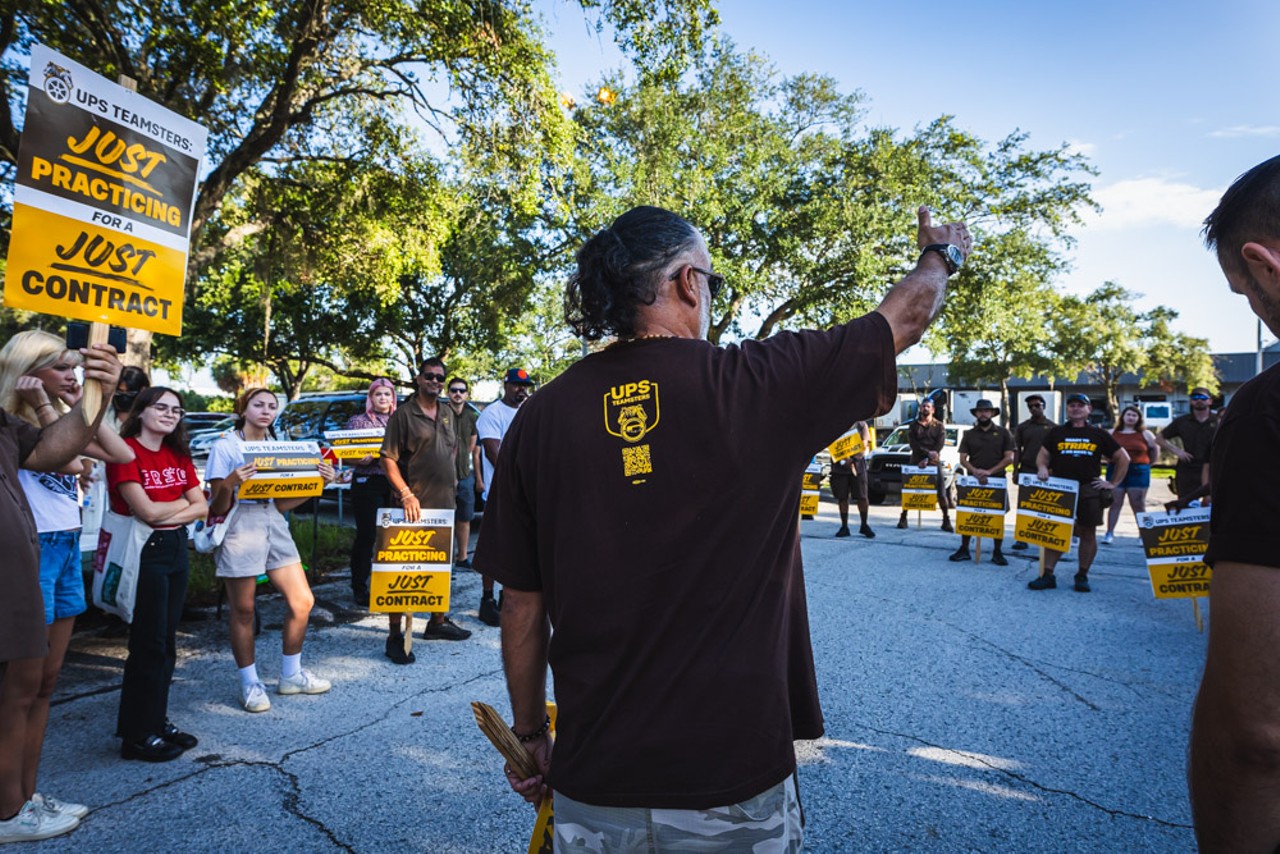 Photos: Tampa UPS workers practice for strike that could start on August 1