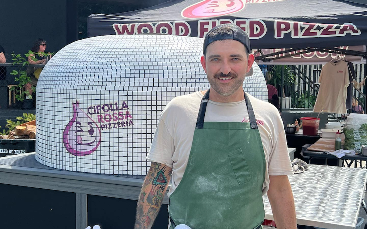 Cipolla Rossa Where to find it: Green Bench Brewing, Dog Bar, Bandit Coffee Co., Mezzo Market, Sunday Market St. Pete, Indie FleaThis pizza shop&rsquo;s oven may be on wheels, but the rest of the setup is about as DIY as it gets. The artisan pizza pop-up offers a variety of straightforward pies (pepperoni, Margherita, veggie) on fermented dough that crisps up perfectly in owner Josh Anson's wood-fired pizza oven. A crowd favorite is its &ldquo;Hot Mootz&rdquo; loaded with four gooey cheeses and hot honey&mdash;and this up-and-coming favorite has been dishing it out all over town. Unlike a lot of pop-ups that happen once or twice a month (if that), Cipolla Rosa is more or less a full-time operation; head to its social media where its pop-up schedule is released each week. Photo via cipollarossapizza/facebook