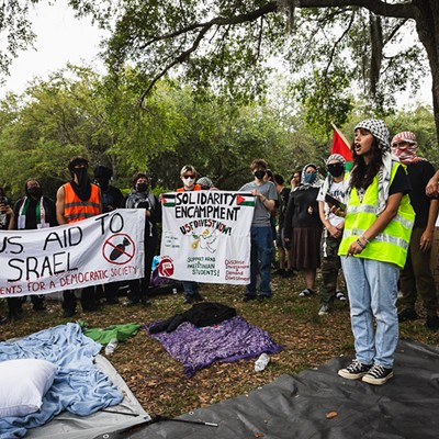 Police tear gas pro-Palestinian protesters at USF's Tampa campus, multiple arrests