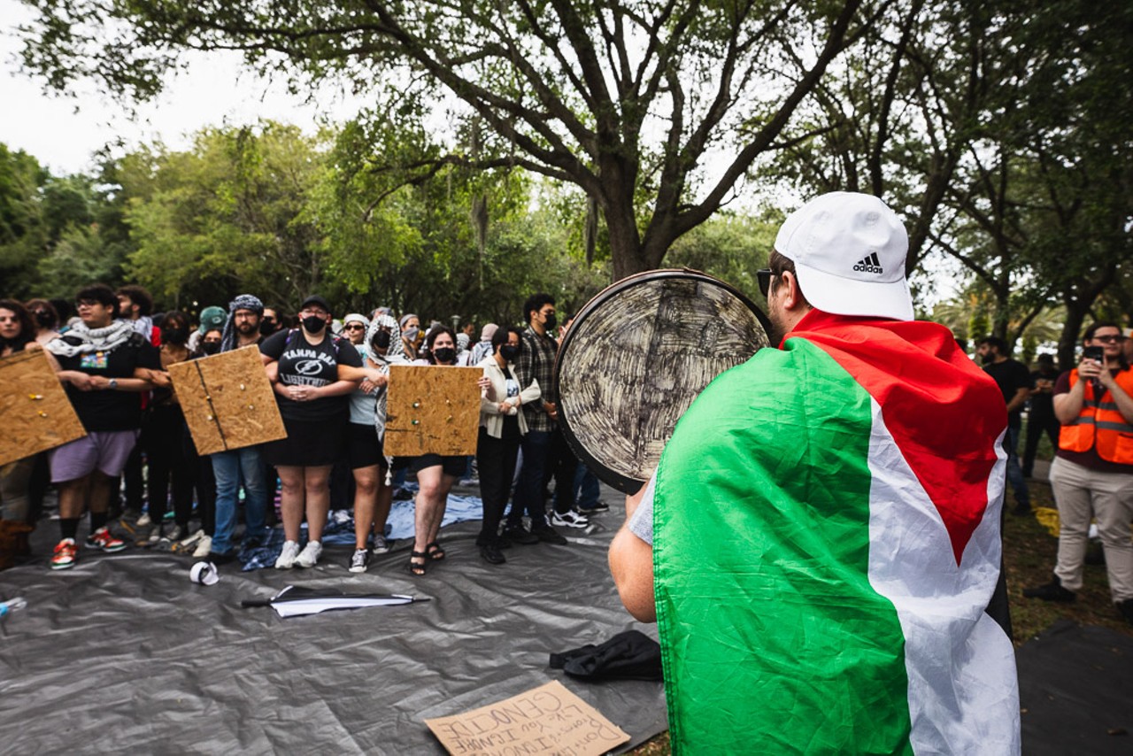 Police tear gas pro-Palestinian protesters at USF's Tampa campus, multiple arrests