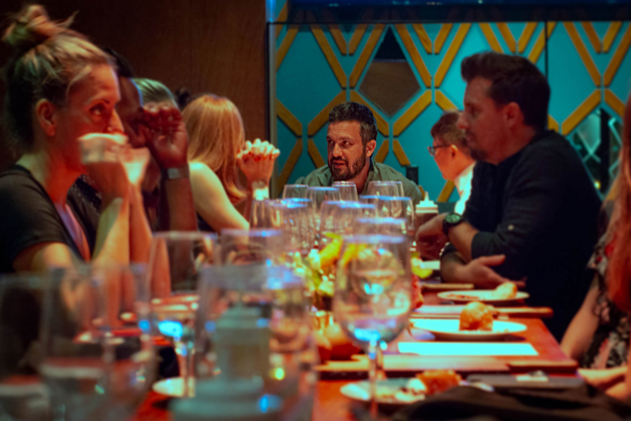 On Monday night, "Top Chef" alum Fabio Viviani was in attendance at Osteria's invitation-only preview dinner.