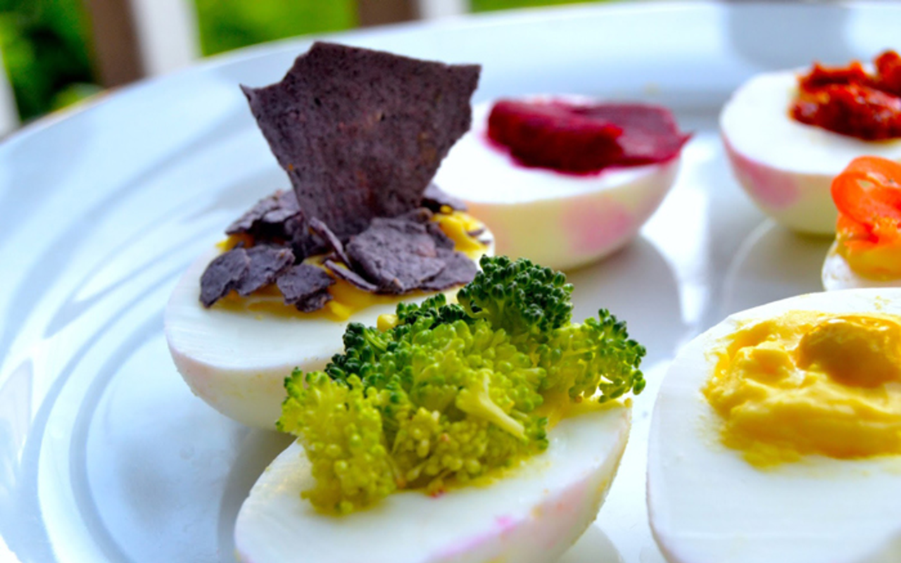 These deviled eggs taste even better than they look.