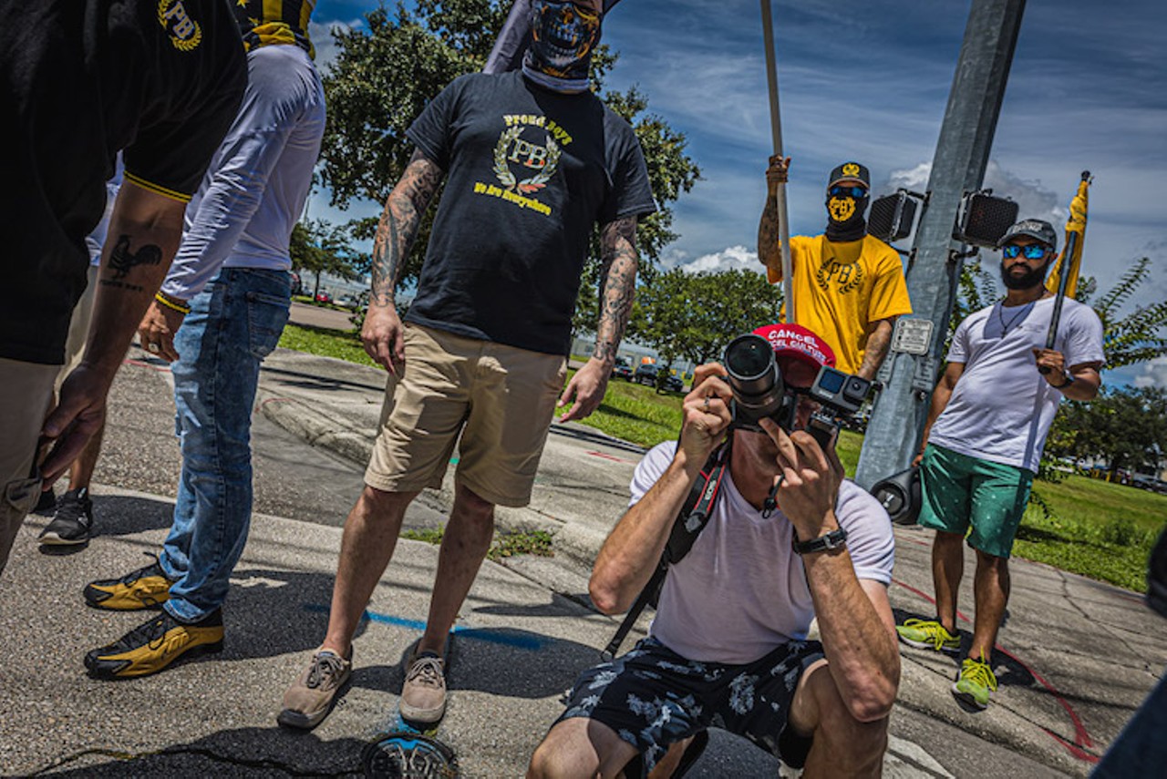 Proud Boys gathered at Hillsborough County Sheriff's Office to protest Tampa U.S. Capitol Police office
