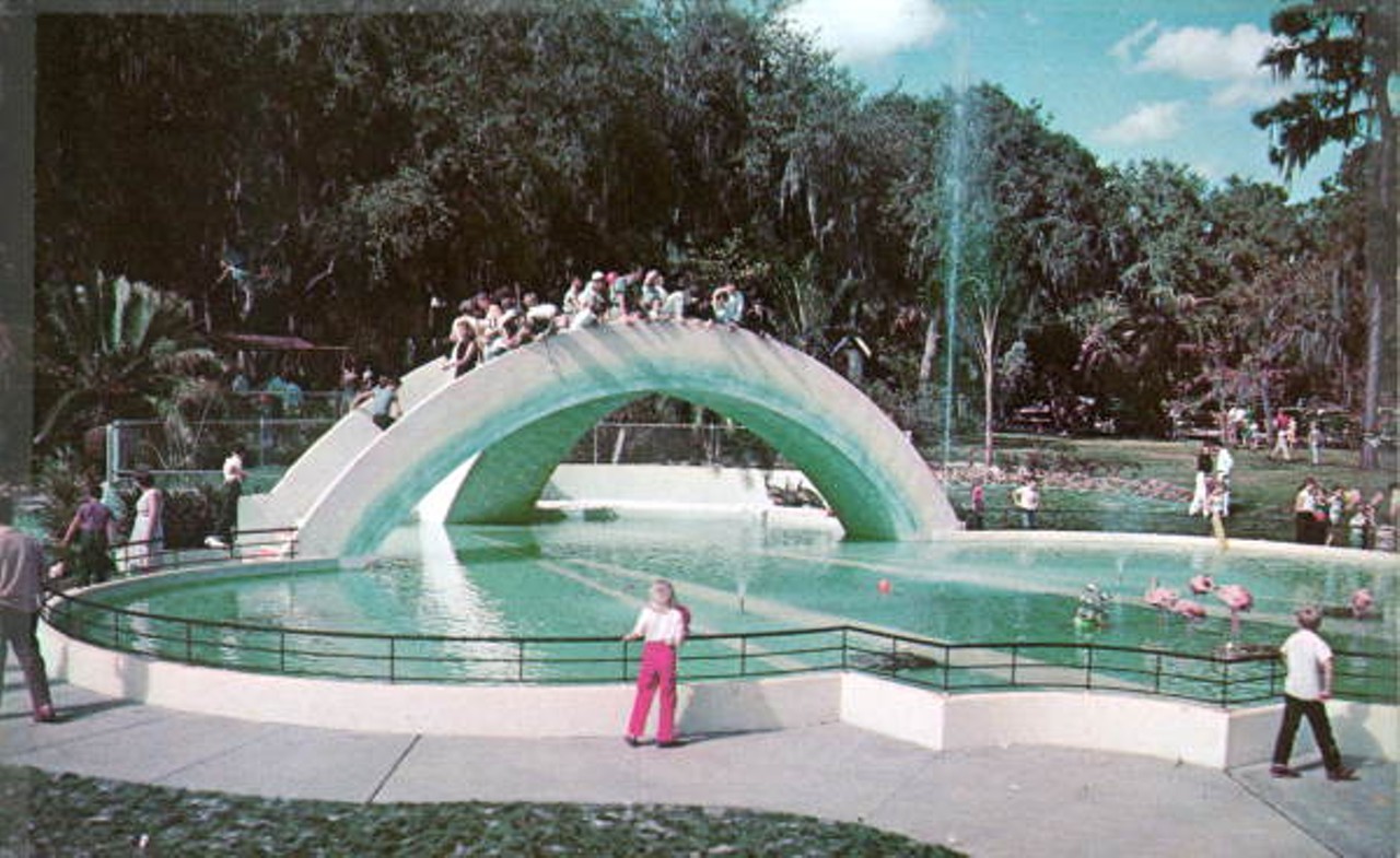 Fairyland
Once upon a time, not that long ago, Tampa had Fairyland. Located at Lowry Park, Fairyland opened in 1957 and featured large statues of fairytale book characters, zoo animals, a miniature railway, mini-golf, a rainbow bridge, rides and more. The park is long gone, but a few of the statues were saved and restored, and are currently at Ulele in Tampa Heights.