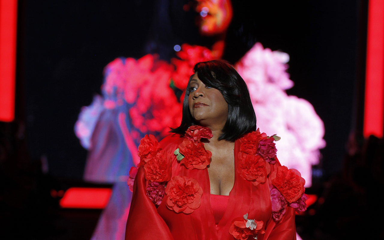 DESIGNER TO THE STARS: Patti Labelle debuts wears a Zang Toi gown from Heart Truth’s Red Dress Collection Fashion Show at Lincoln Center. 