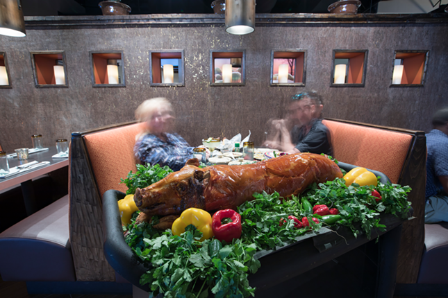 When's the last time you had slow-roasted suckling pig carved tableside? You can at Suegra Tequila Cantina.