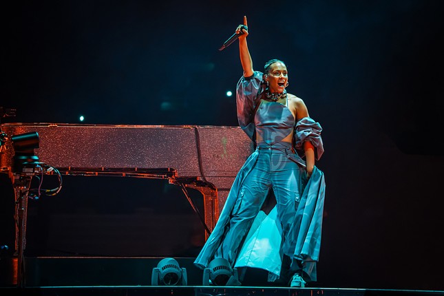Alicia Keys play Amalie Arena in Tampa, Florida on June 30, 2023.