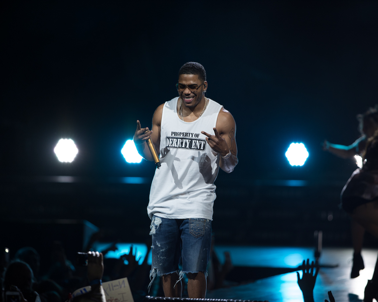 Nelly plays MidFlorida Credit Union Amphitheatre in Tampa, Florida on October 13, 2017.