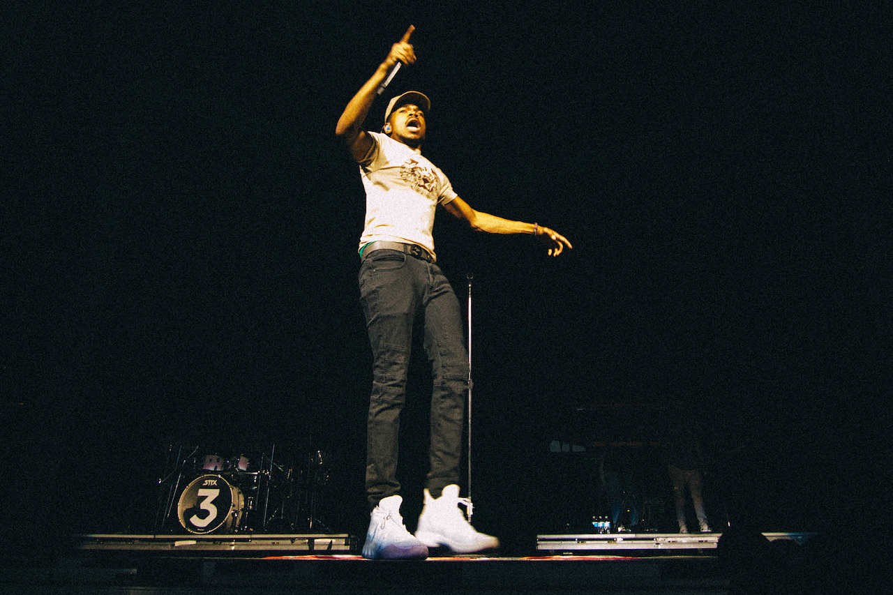 Chance The Rapper plays Amalie Arena in Tampa, Florida on June 14, 2017.