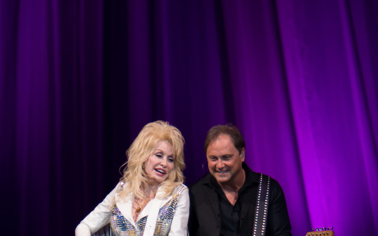 Dolly Parton plays Amalie Arena in Tampa, Florida on November 26, 2016.