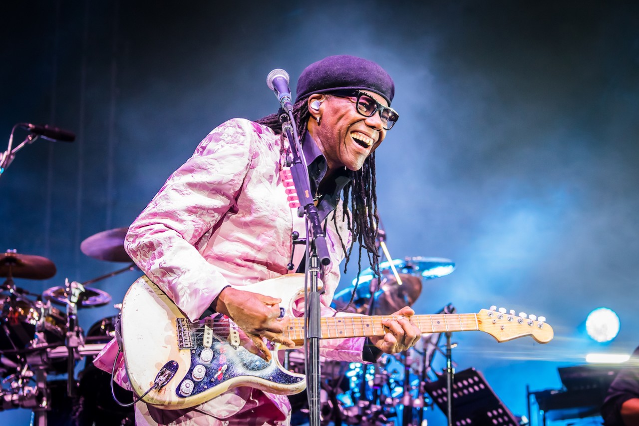 Nile Rodgers & Chic plays MIdFlorida Credit Union Amphitheatre in Tampa, Florida on June 16, 2023.