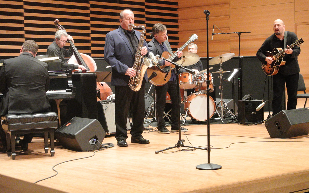 Peter Bernstein and the USF faculty jazz ensemble play the School of Music Concert Hall at University of South Florida in Tampa, Florida on January 29, 2018.
