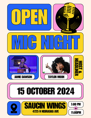 Image: Saucin Open Mic