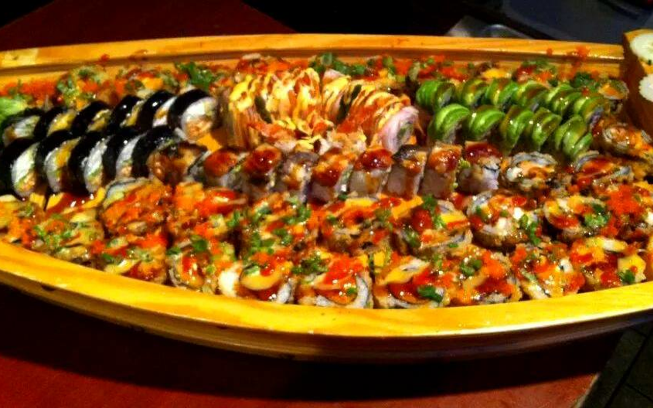 Kova chef Chinda Manhnavong creates colorful sushi plates for hungry diners.