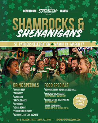 Shamrocks & Shenanigans at Top Shelf Sports Lounge