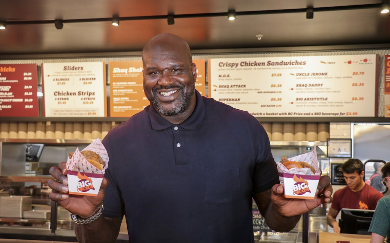 Shaq's Big Chicken opens May 6, 2025 in Tampa, Florida.
