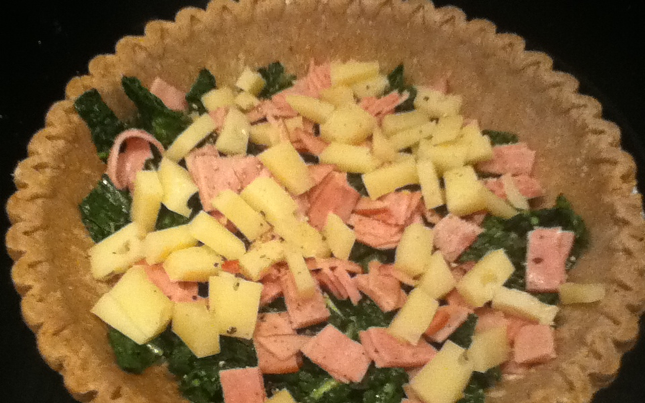 Simply delish: Ham, Swiss and kale quiche (recipe)