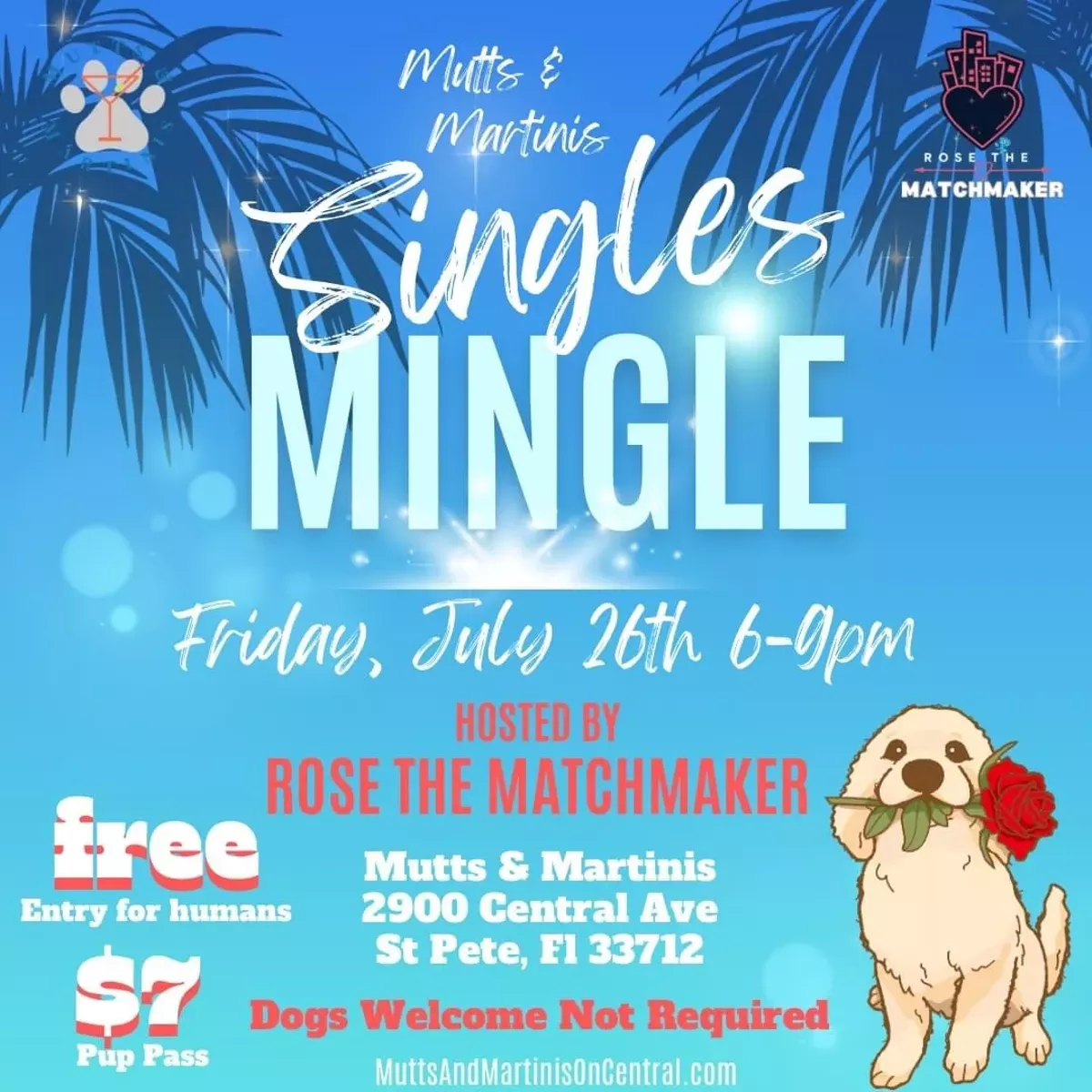Singles mingle flyer