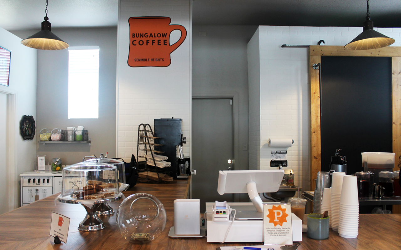 In Seminole Heights, the new Bungalow Coffee is located inside Urban Bungalow along Florida Avenue.
