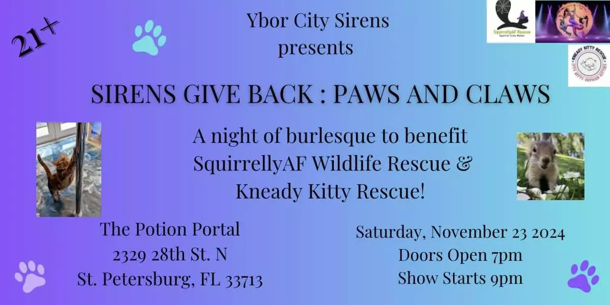 Sirens Give Back: Paws and Claws