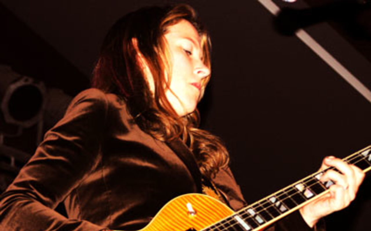 BLUES POWER: Susan Tedeschi lets her guitar do the talking Saturday night at Jannus Landing.