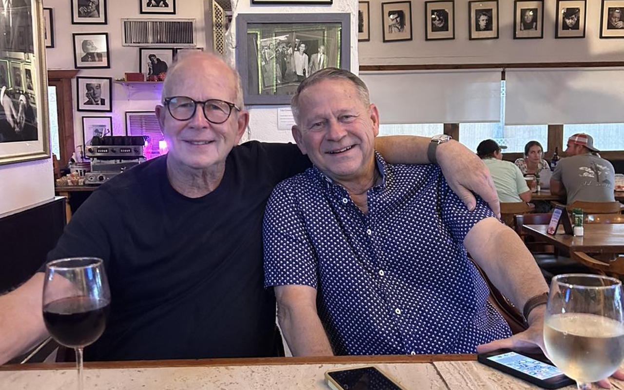 Wilton Morley (L) and Rick 'The Colonel' Craig at Mad Dogs and Englishmen in 2024.