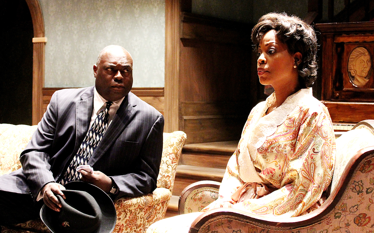 DRAMA IN THE KEY OF MUST-SEE: From left, ranney and Tanesha Gary in American Stage’s The Piano Lesson, now through March 3.