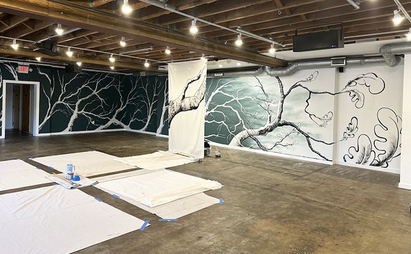 Rebekah Lazaridis has transformed Studio@620 in St. Petersburg, Florida into a forest.