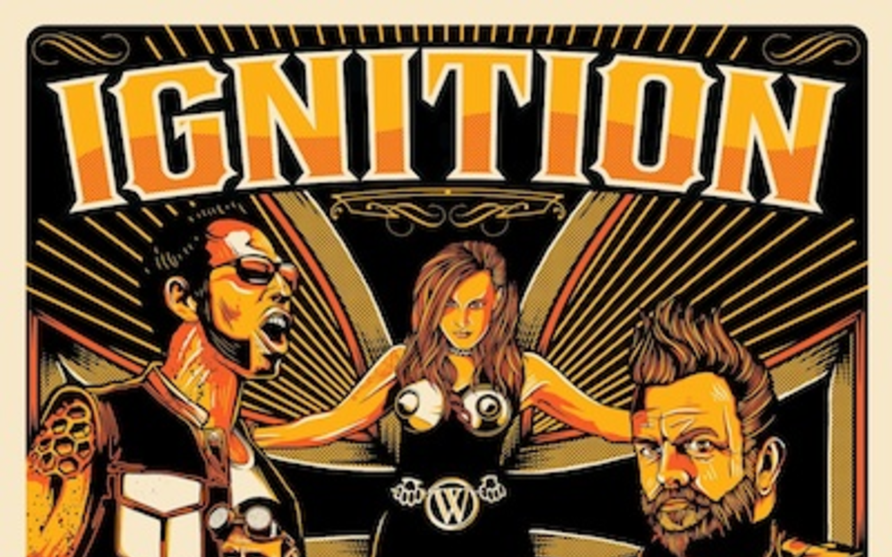 Chris Parks, aka Pale Horse, designed the poster for the locally produced Ignition.