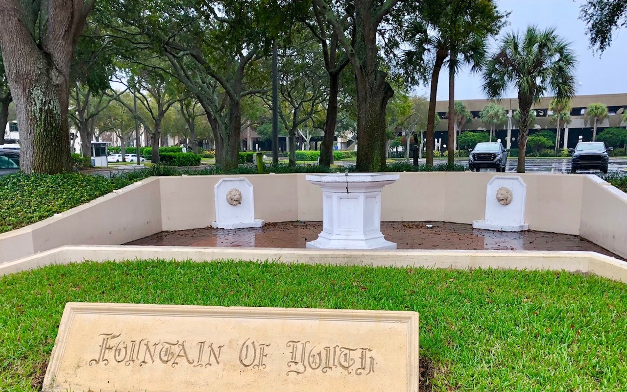 Look for the old-timey script to find St. Pete’s ‘Fountain of Youth.’