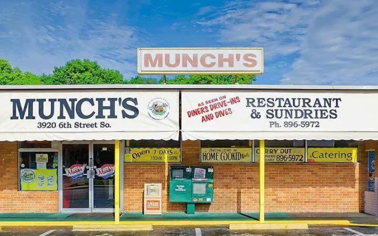 Image: St. Pete&rsquo;s iconic Munch&rsquo;s Restaurant & Sundries, as seen on &lsquo;Diners, Drive-Ins and Dives,&rsquo; will close next week