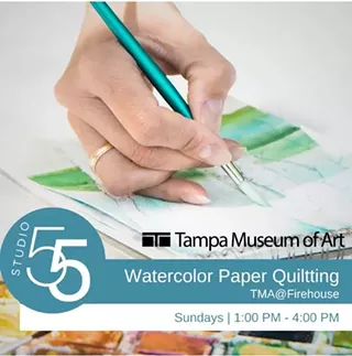 Image: Studio 55: Watercolor Paper Quilting (6 classes)