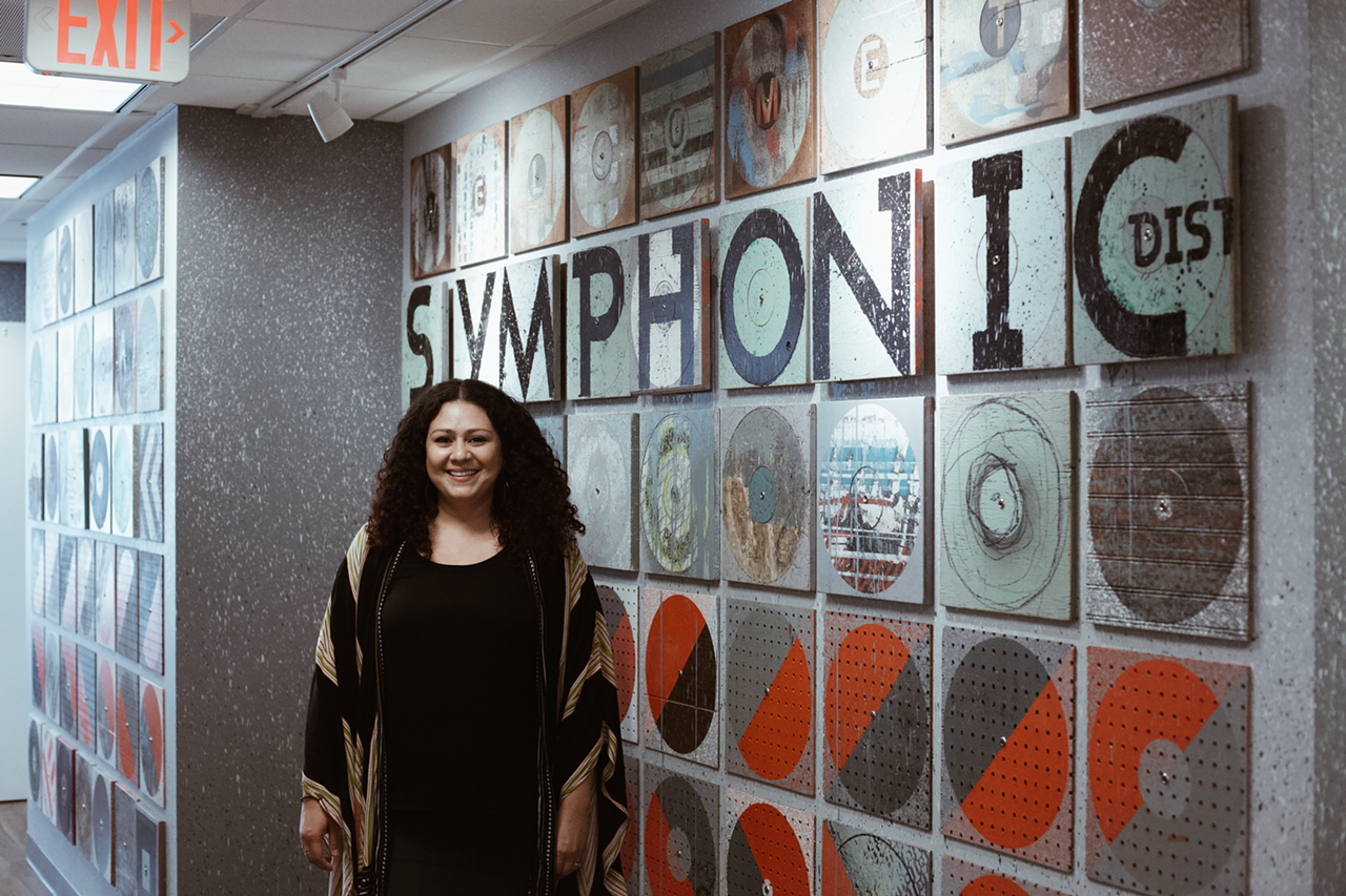 Janette Berrios at Symphonic Distribution's new Tampa, Florida headquarters on March 30, 2018.