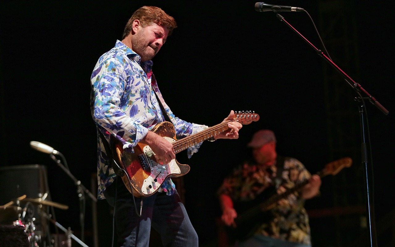 Tab Benoit plays Tampa Bay Bluesfest at Vinoy Park in St. Petersburg, Florida on April 9, 2017.