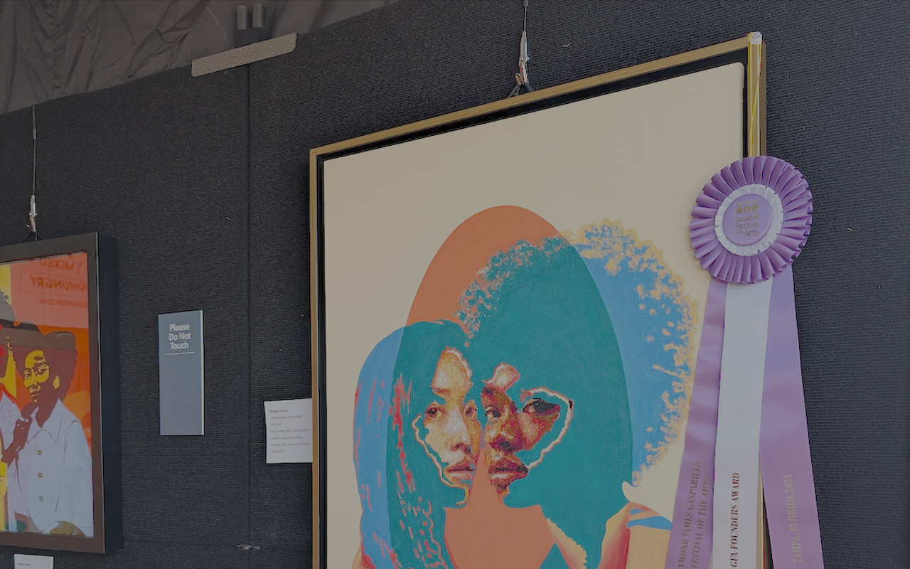 Nneka Jones' 'Harmonious Conjunction' at Gasparilla Festival of the Arts in Tampa, Florida on March 3, 2025.