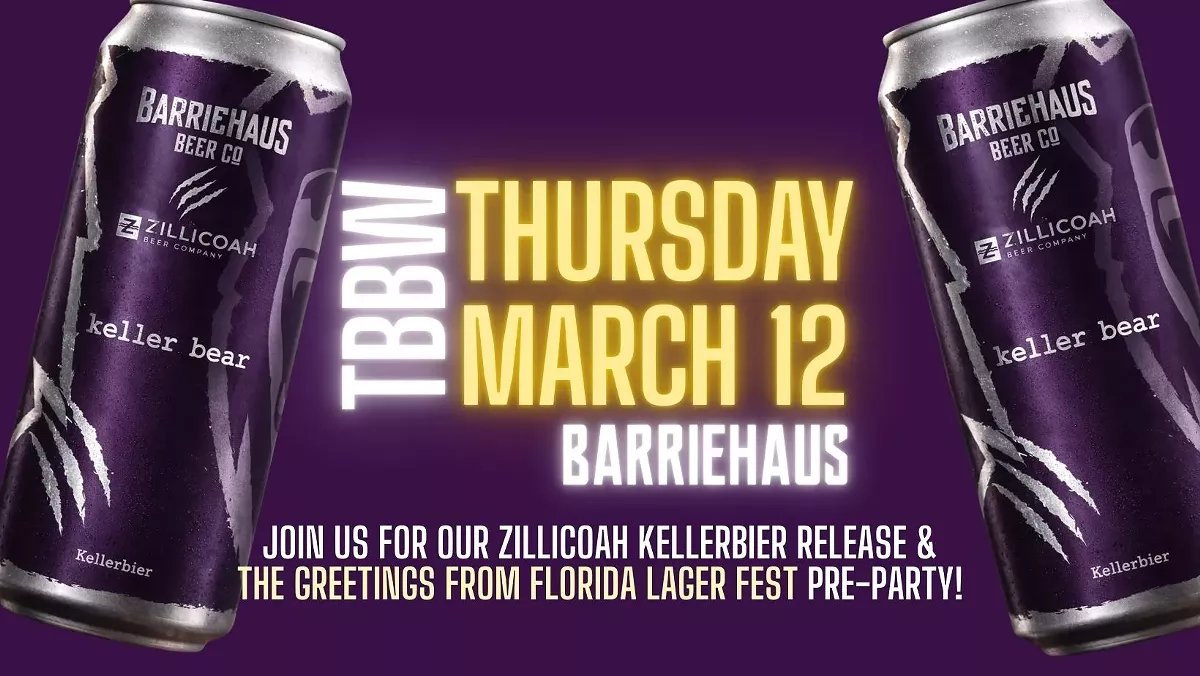 Zillicoah + BarrieHaus Keller Bear Release for Tampa Bay Beer Week